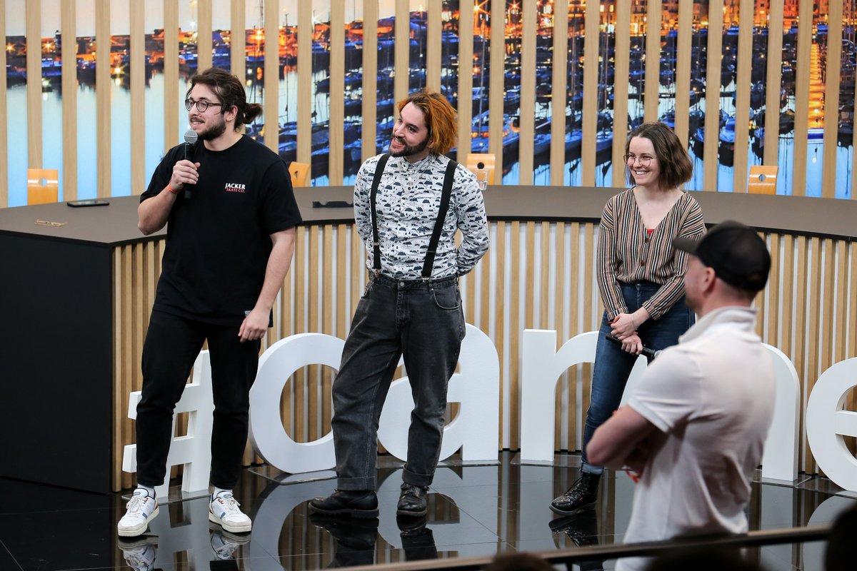 LabexAslan's tweet image. Lors du Festival International du Jeu à Cannes #FIJ, Thomas Franco Pinto a pu s’exprimer lors de la conférence « A quoi ressemble la recherche sur le jeu de société : trois jeunes chercheur.es répondent à vos questions », organisée par #AsmodeeResearch et #GameInLab.