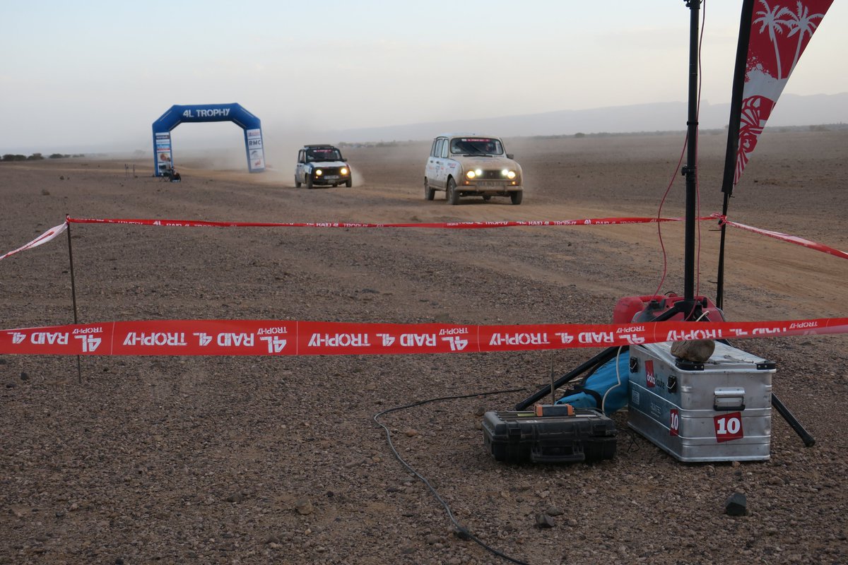 datanaute's tweet image. Merci à Géraldine Rey et toute l&apos;équipe du @4L_Trophy  pour l&apos;organisation de cette très belle édition (1200 Renault 4L, ce n&apos;est pas rien ! 👏) et MERCI évidemment pour la confiance renouvelée.
#wifievent #event #internet #evenementiel #4ltrophy #sécurité