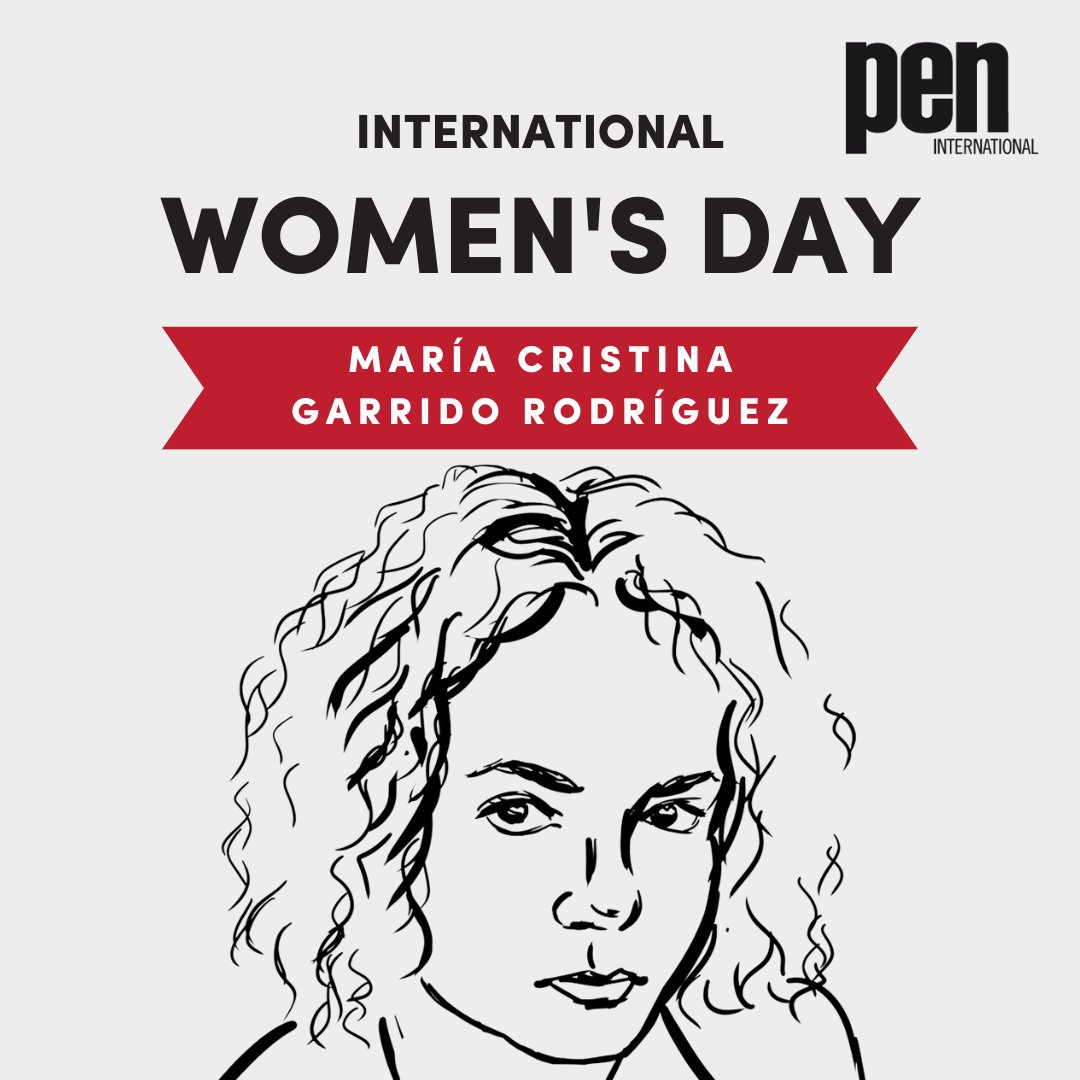 Con motivo del #IWD2023 #8M, presentamos el caso de la poeta cubana #MaríaCristinaGarrido, encarcelada injustamente desde julio de 2021 por sus críticas al gobierno cubano. Mira cómo puedes ayudar y pedir su liberación. #AbrazaLaIgualdad 

pen-international.org/our-campaigns/…