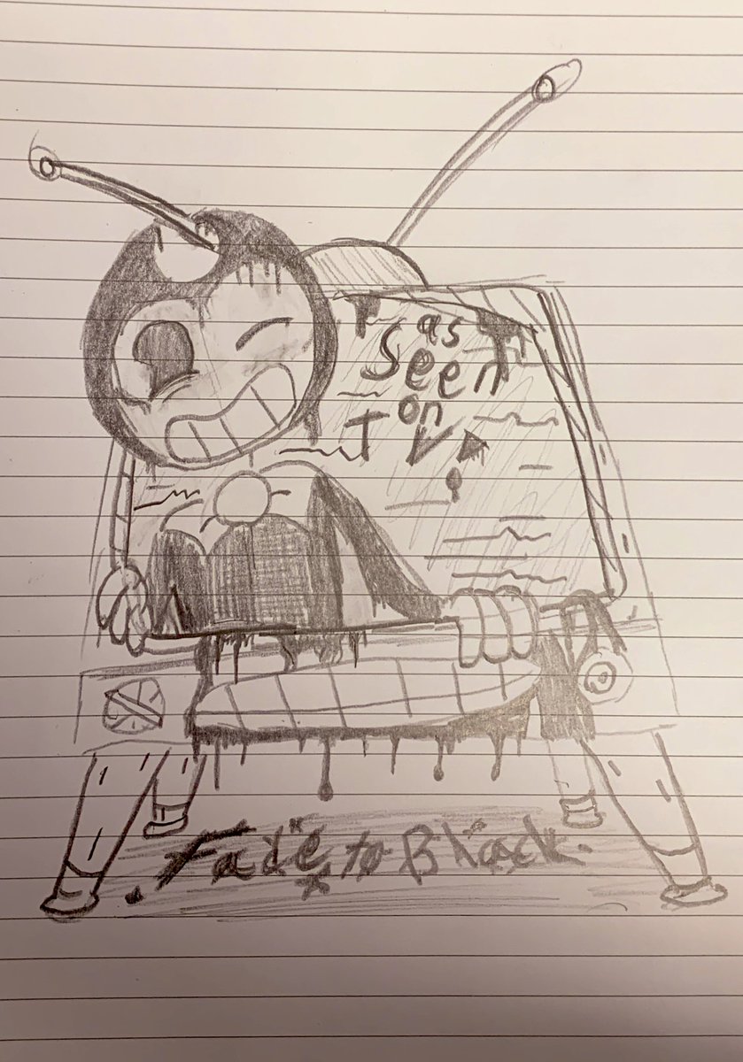 chairthatspins's tweet image. To commemorate the cover and release date of #FadeToBlack , I “redrew” the cover! It’s not the most accurate because I wanted to be creative with it , but I think it turned out pretty nice. Cant wait for October 3rd!!!! #BATDR #BENDY