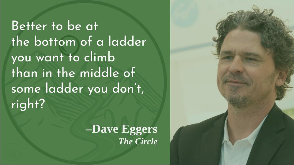 Well, depends on how clearly I understand my destination.

Happy birthday, Dave Eggers!  