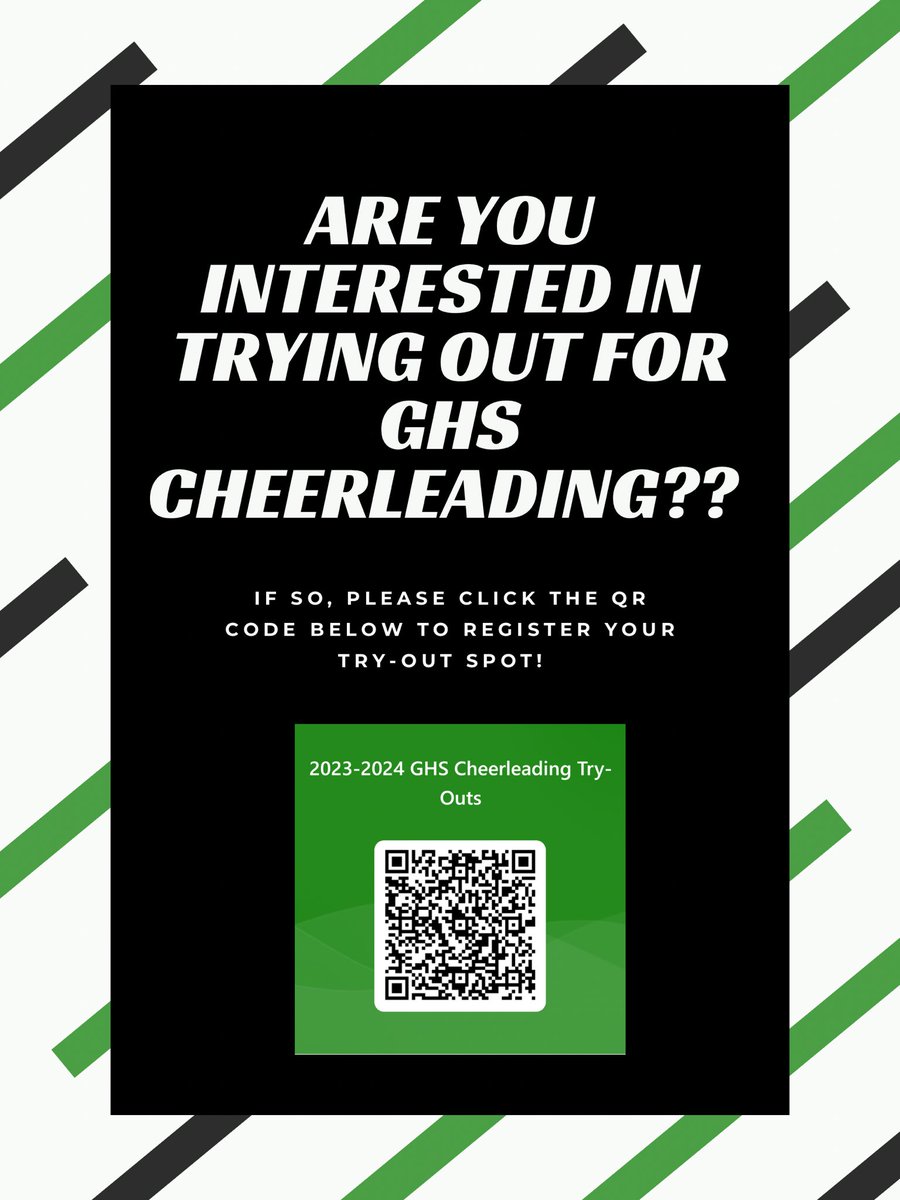 Interested in being apart of the GHS cheerleading team? Please register for try-outs below!