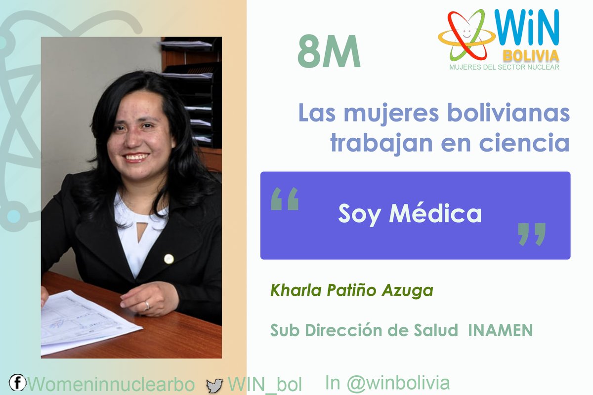 WIN_bol's tweet photo. Mujeres bolivianas trabajadoras y que aportan enormemente en la ciencia y la tecnología nuclear.
Por un #trabajodecente   #trabajosinviolencia 
#trabajosinacoso
Feminismo es igualdad!
#8M
#seguridad
#igualdad
#justicia
#winbolivia
#bolivia
#mujeres
#lucha
#convenio190 
#oit https://t.co/8ySuDGlJlP