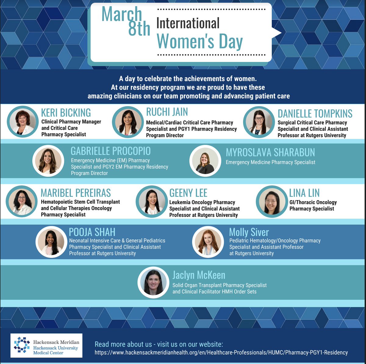 We are proud to work along side such capable and amazing clinicians.  Let's all #embraceequity.

#IWD #IWD2023 #pharmacypreceptors #women #womensright #pharmacyresidency