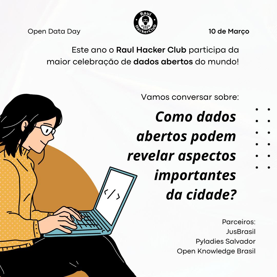 RaulHackerClub's tweet photo. Estamos participando da maior celebração de dados abertos do mundo: o #opendataday #opendataday2023. O objetivo dessa celebração é fomentar a abertura de dados e mostrar a importância desse debate para a sociedade. Vamos?

Inscreva-se! https://t.co/3hbsJunRFF https://t.co/BwAjzMjjrM