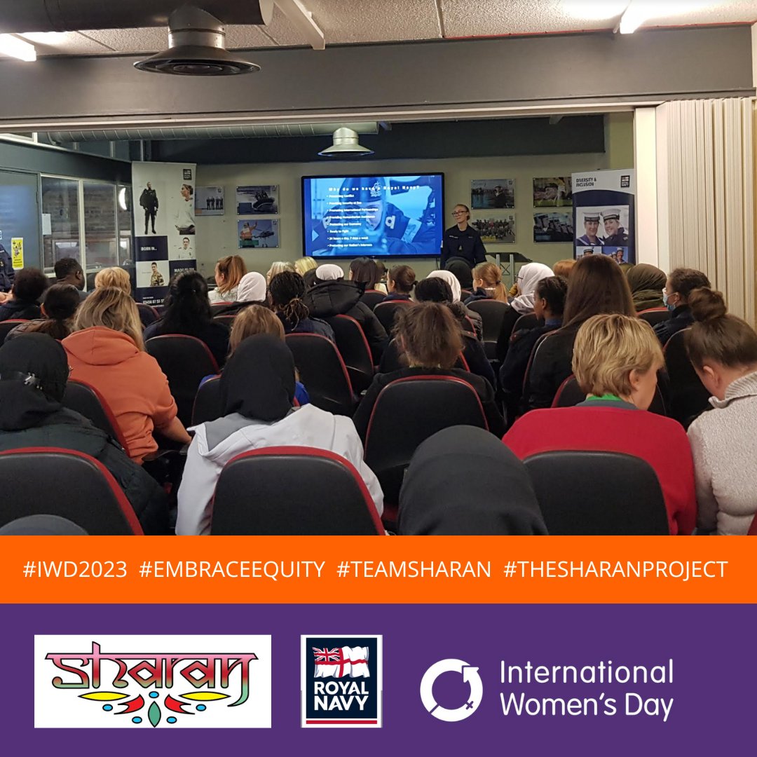 Inspiring young minds is a great way to start #IWD2023. Thank you @CdrFCampbell and the community engagement team #RoyalNavy for inviting us to be part of today's event. #RNAttract #RNDiversity #WomensDay2023 #IWD2023 #WomenEmpowerment #EqualOpportunities #GenderEquality