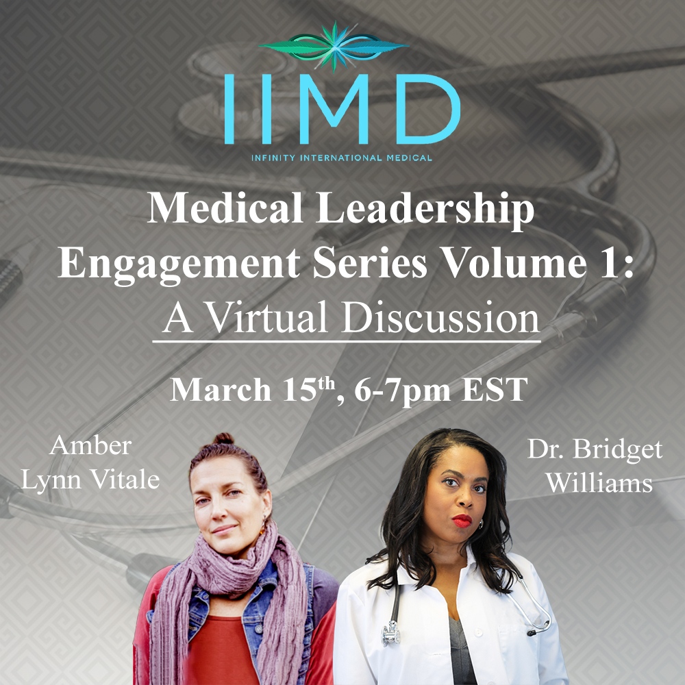 📣ONE WEEK AWAY!📣

🌿Please join us for IIMD's First Annual Leadership Engagement Virtual Series on March 15th, 2023 from 6PM-7PM EST!🌿

Registration is FREE & OPEN TO ALL!!
lnkd.in/etXggwmf

#womenshistorymonth2023 #cannabisindustry #medicalcommunity #healthandwellness