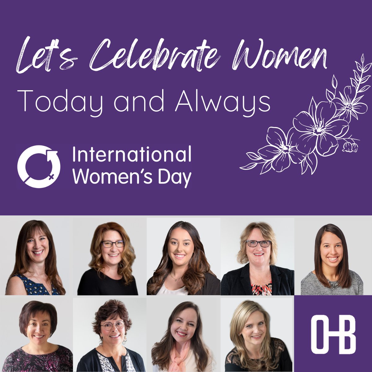 80% of our team are women—we are grateful for their work to better the lives of our clients, community, and one another.

At OHB we are proud to do our part by ensuring there is no gender pay gap and by celebrating women today and every day. #InternationalWomensDay2023
