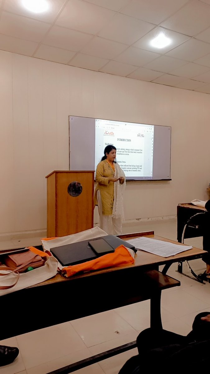 hanibal5678's tweet photo. It was a pleasure to present my Research Paper at the International conference under 1st SMIU Global Research Congress 2023.And my Research topic was "Impact of Meditation on the level of PTS in flood victims (IDPs). Under the supervision of the HOD Ma'am Maryam Hanif Ghazi. https://t.co/y9bcY8RPUK