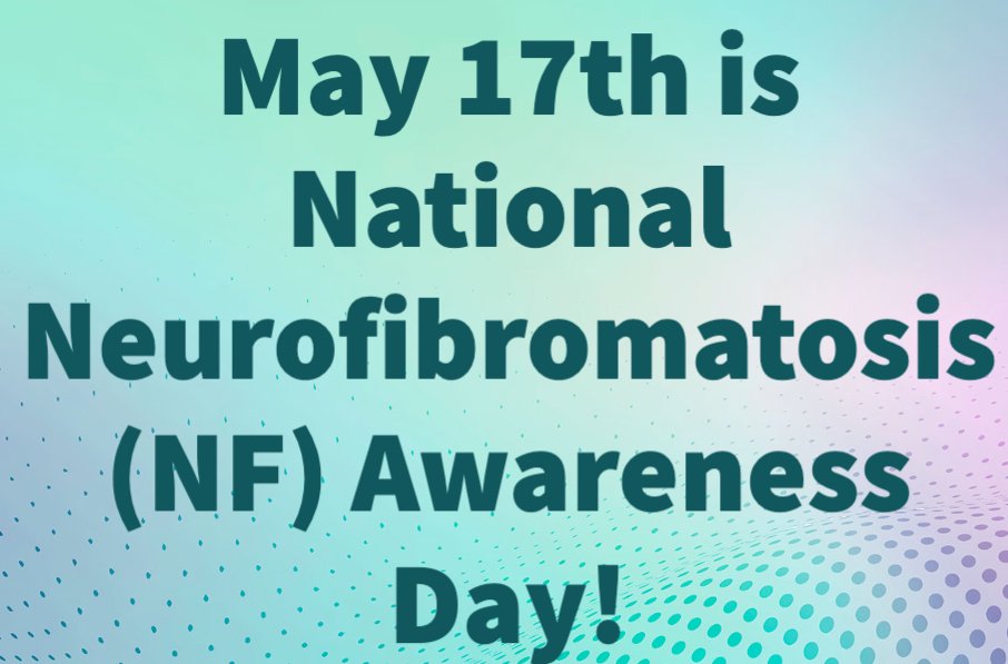 May 17th is National Neurofibromatosis (NF) Awareness Day! You can learn more about this condition on the Medical Home Portal: medicalhomeportal.org/diagnoses-and-…

#neurofibromatosis #neurofibromatosistype1 #neurofibromatosistype1awareness #CYSHCN