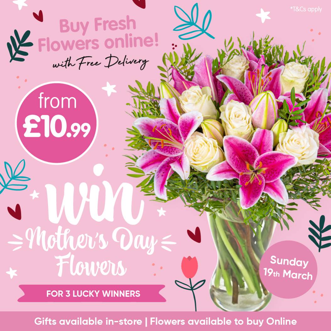 B&M Stores (@bmstores) on Twitter photo 2023-03-08 16:05:23 #MothersDay #Competition TIME
We're giving away this stunning bouquet to ONE lucky winner, to celebrate!
For a chance to #WIN, simply
1) FOLLOW US
2) RT this post
3) COMMENT #BMMothersDay 🥰
Competition ends 9am 13/3/23 #MothersDay #Competition TIME
We're giving away this stunning bouquet to ONE lucky winner, to celebrate!
For a chance to #WIN, simply
1) FOLLOW US
2) RT this post
3) COMMENT #BMMothersDay 🥰
Competition ends 9am 13/3/23