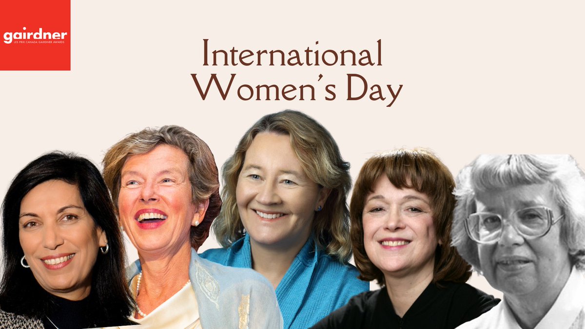 Happy #InternationalWomensDay! We are going to take this opportunity to highlight some of the incredible #GairdnerAwards laureates who have made significant contributions to the health andd wellbeing of people around the world. #Thread 1/6