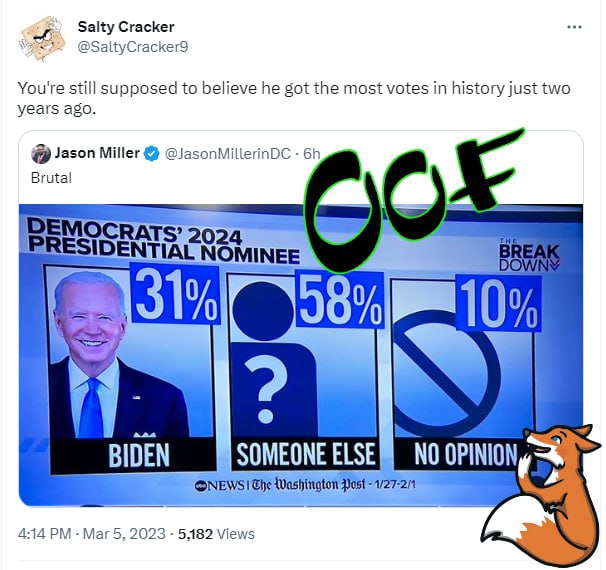 MAGACharlie2024's tweet photo. He got 81 million votes, but 81 million people didn't vote for him
#2000Mules #selectioncode #stopthesteal https://t.co/kSWzqk15uL