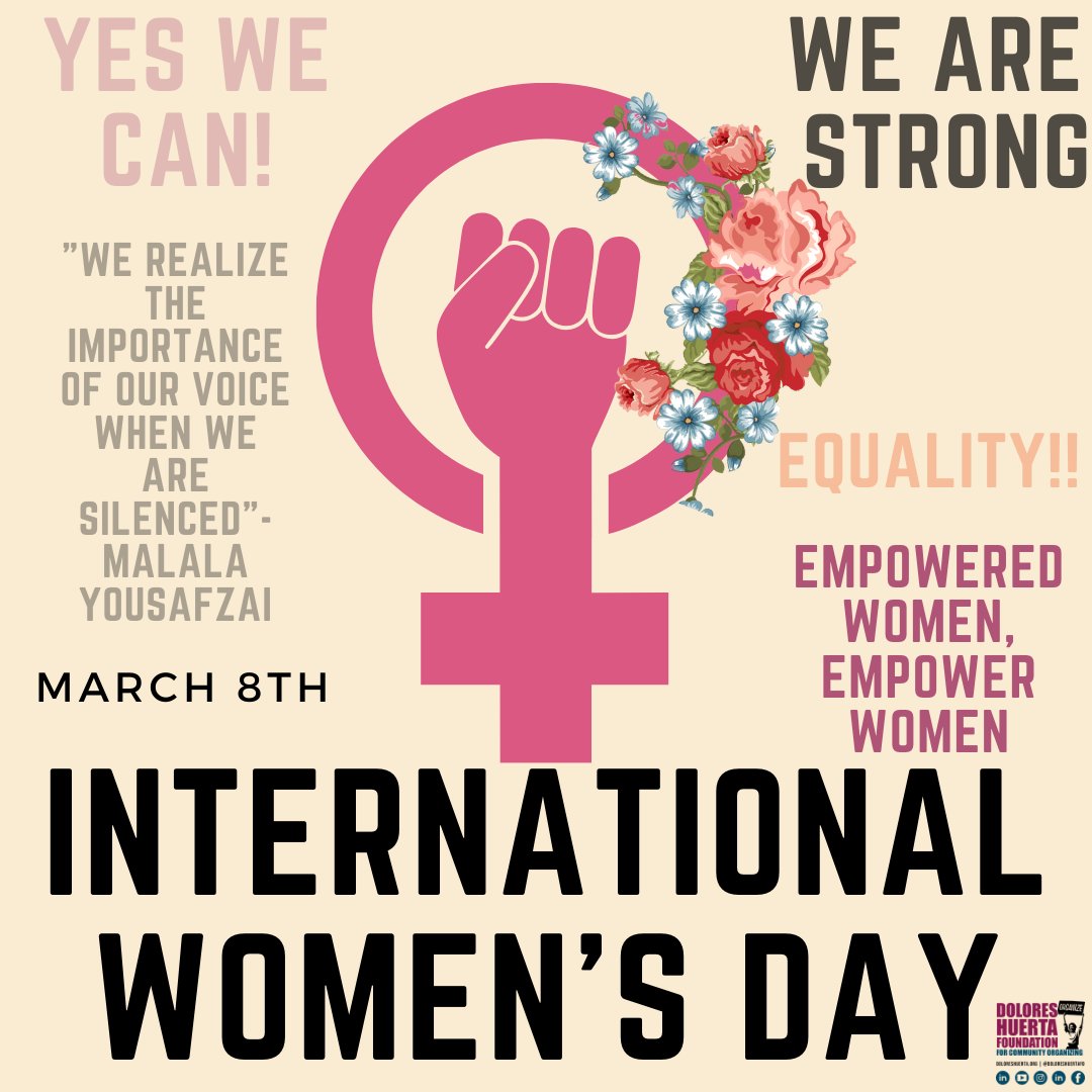 Today and always - we raise our voices! 
#March8th #InternationalWomen’sDay #SiSePuede

¡Hoy y siempre - alzamos nuestras voces!
#Marzo8 #DiaInternacionalDeLaMujer #SiSePuede