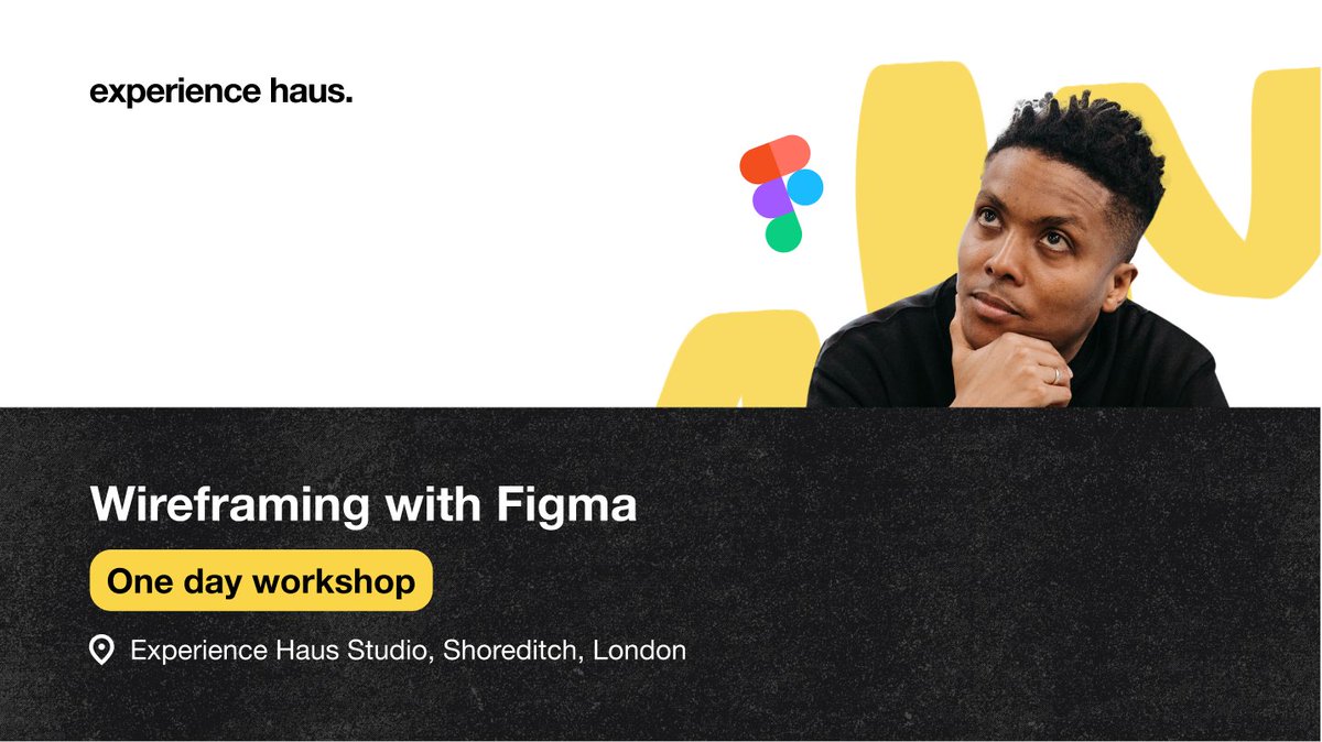We will be holding a ONE DAY Wireframing with Figma Workshop from our studio. 

Cover the fundamentals of visual and UI design

🕑Saturday 25th March

📍Experience Haus Studio, Shoreditch, London

experiencehaus.com/course/wirefra…