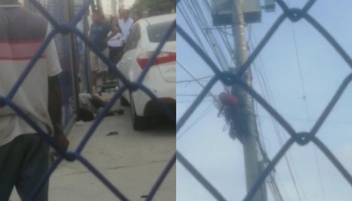 zonacero's tweet photo. Hombre recibe descarga eléctrica cuando cortaba cable en un poste en El Pueblo
https://t.co/DbkngMg8W1 https://t.co/mfdJ1KhT8d