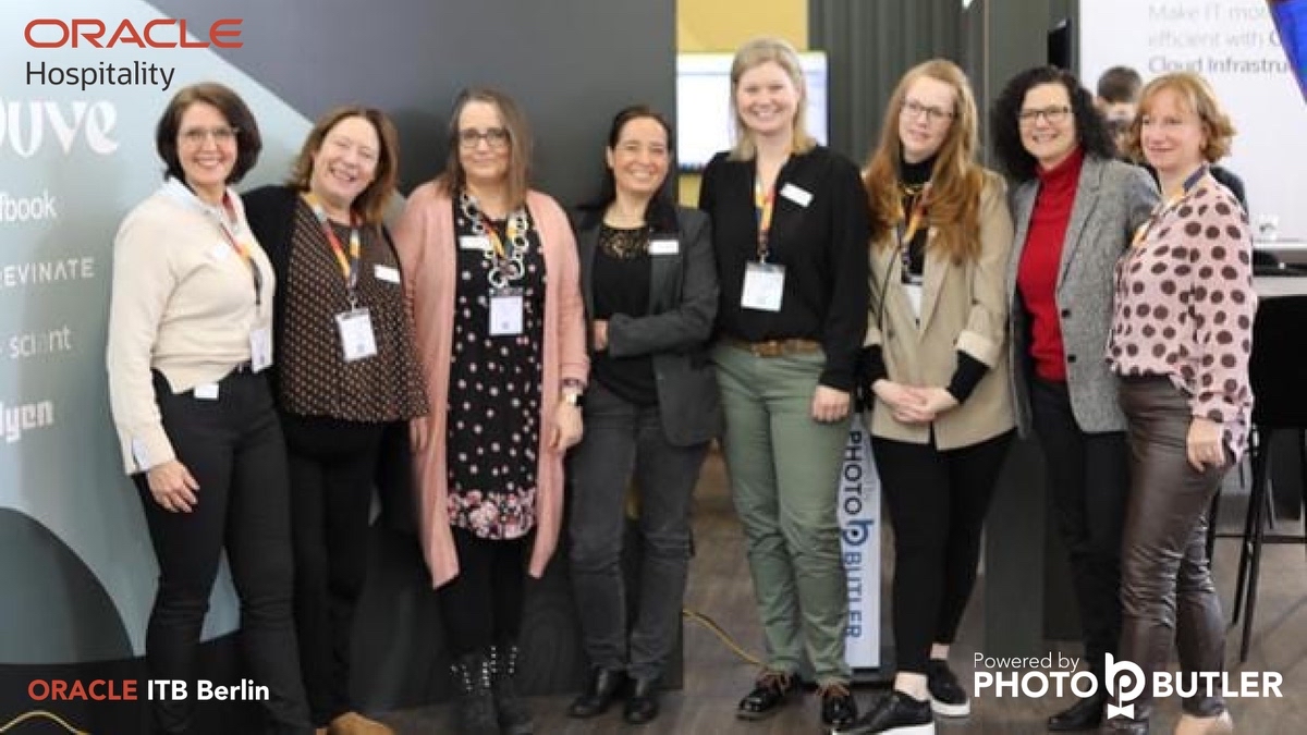 OracleHosp's tweet photo. We continue to celebrate the International Women's Day!
Together with our partners and sponsors! Thank you!
@Duve @Selfbook @Revinate @Photobutler @Adyen
#internationalwomensday
#internationalwomensday2023 #ITB #ITBBerlin #Hospitality #OracleHospCommunity https://t.co/6tJkK9RcvL