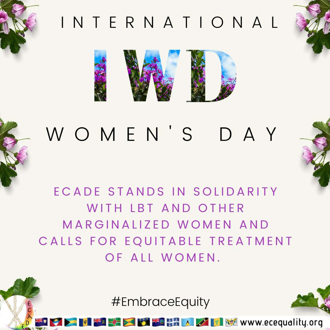 EC_Equality's tweet photo. ECADE stands in solidarity with all women as we celebrate #InternationalWomensDay.
.
.
#AllWomen #embraceequity #IWD2023 #women #womensday #CSW  #67thcsw #lbtwomen #DigitALL #InnovationandTechnology #genderequality https://t.co/Ht2HkyjFNY