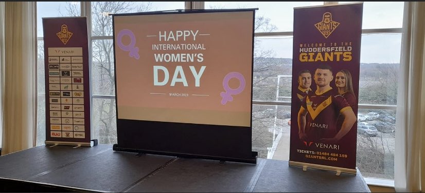 We are very proud of our staff member Lori Halloran delivering at the John Smith’s stadium today for International Women’s Day in her capacity as Head Coach for Huddersfield Giants Women.