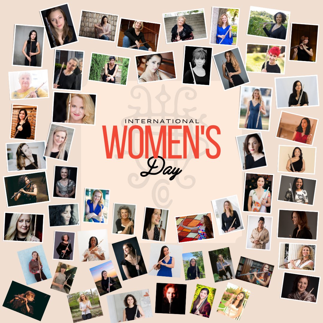 HaynesFlutes's tweet photo. How better to celebrate #InternationalWomensDay than with 56 International Women? 16 Nationalities, based in 14 Countries and playing, teaching and reaching out around the World! https://t.co/bTtfYVUok8