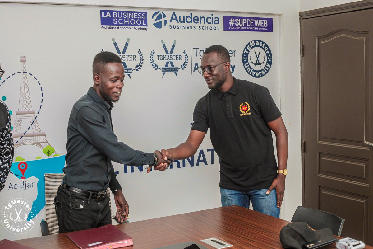 tgmcoaching's tweet photo. Nouvel accord de partenariat entre le groupe TgMaster et Excellence group pour la préparation et la formation des élèves de 2nd-Tle en vue de leur intégration dans les meilleures écoles en Côte d'Ivoire et à l'international.
-≠Education is the key https://t.co/Xlie5DrcrG