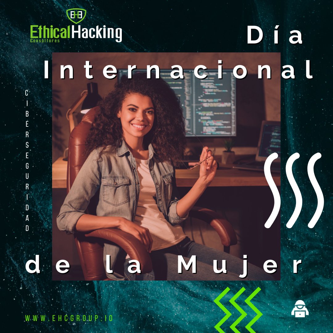 EHCGroup's tweet image. Hoy, 8 de Marzo, celebramos el #DíaInternacionalDeLaMujer
Sabías que la presencia de la mujer en el área de ciberseguridad ha aumentado un 150% en los últimos 10 años?... Que siga aumentando, ¡Feliz día! 💪🦸♀️
#programmergirl #Hacking #cybersecurity #programmer #ciberseguridad