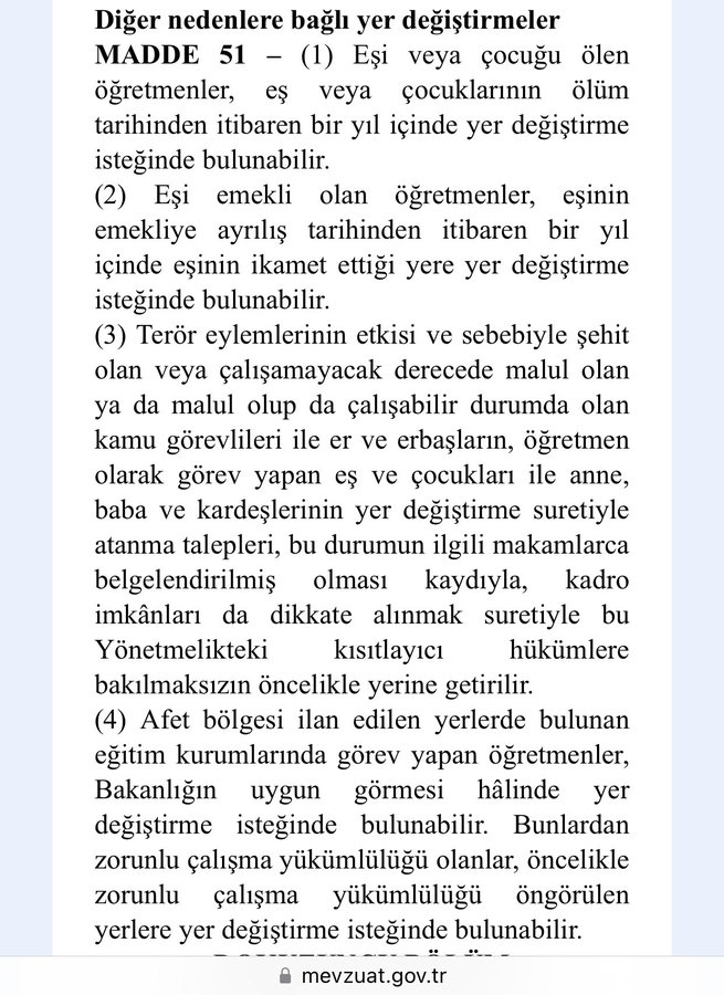 Buradaki 4. Maddenin uygulanmasını istiyoruz fazlasını değil #MebOylarSartsizTayine
#foxhaber 
@TalipGeylan06
@prof_mahmutozer 
@turkegitimsen 
@avtutdere