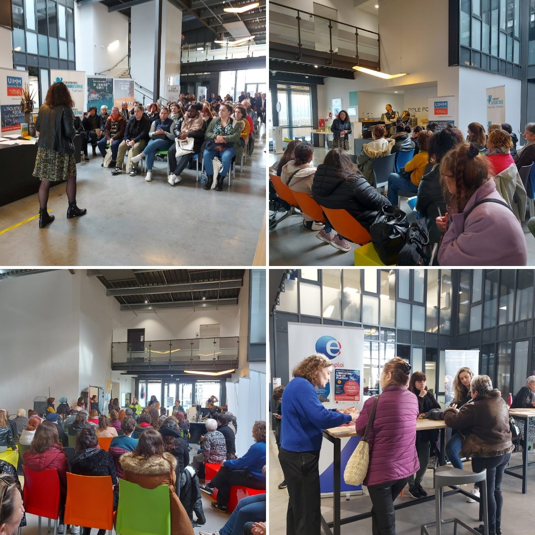 📢 #JournéeDeLaFemme : 50 femmes ont découvert le potentiel de l'Industrie ce matin grâce à l'événement "Potentiel Industri'elles" ! #satisfaction exprimée, #Vocation nouvelle, l'#Industrie se vie aussi au féminin 👍 !!
Avec @Poleemploi_oc et  @UIMM_Occitanie #AdourPyrénées