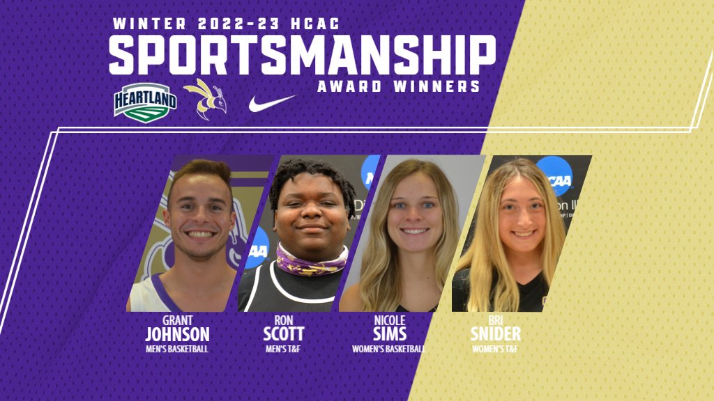 DC_Athletics's tweet photo. Four @defiancecollege student-athletes named to @HCACDIII Winter Sportsmanship Team

📰 https://t.co/fD7msGWBXy https://t.co/rvcBv0m3U0