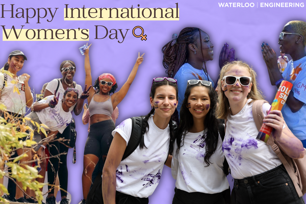 WaterlooENG's tweet image. Happy International Women&apos;s Day 💜💜💜!!

Thank you to all Waterloo Engineering female identifying students, alumni, faculty members, staff, and supporters for the many ways you show up to make the Faculty what it is today! Women belong everywhere!

#WaterlooEngineering #IWD2023