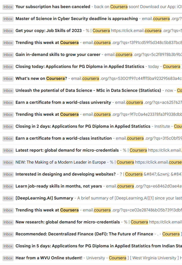 wow <a href="/coursera/">Coursera</a> makes zero effort to remind you that you are subscribed and paying for a course.