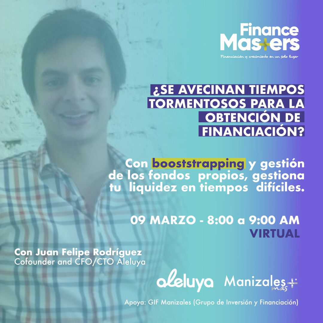 ManizalesMas's tweet photo. TE ESPERAMOS en la próxima sesión de nuestras charlas #CashFlash con un TEMA de mucho interés: #Bootstrapping y gestión de los fondos propios para gestionar tu liquidez 💲💶
📲Inscríbete aquí: https://t.co/lbuD8nv3mU
💻Para unirte a la reunión clic aquí: https://t.co/IhrYvEsExt https://t.co/hRDNZamDoS