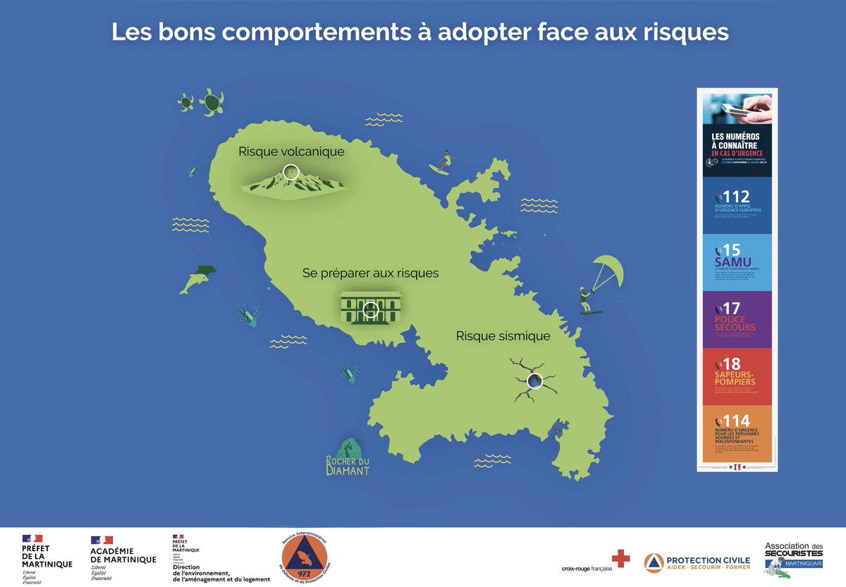 Prefet972's tweet photo. #RisquesMajeurs La préfecture vous présente la nouvelle plate-forme d'information préventive à la population qui est également disponible en version mobile.📲
 Découvrez-la dès maintenant 👇
https://t.co/lU7tQZ1nIY https://t.co/WnPsphAsRR