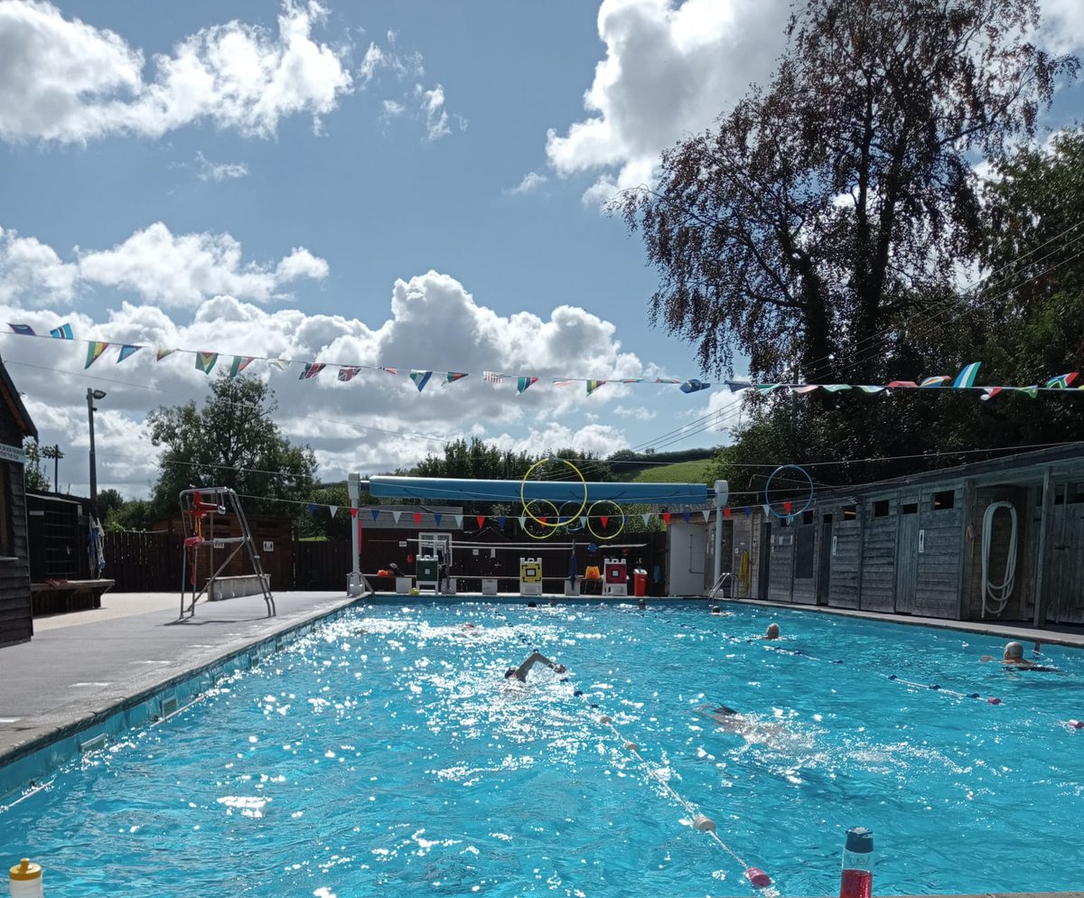 it might have been snowing today but we are opening on 8 April 😁... book now for preseason Lane swimming @wiveypool.org