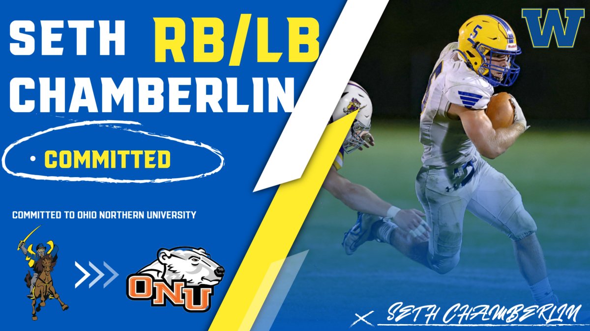 Big Congrats are in order for our Offensive MVP and Iron Man Award Winner <a href="/seth90774886/">seth chamberlin</a> on his commitment to Ohio Northern University! ONU is getting a grinder, a leader, a great football player, and an even better person! We are so proud of you Seth!
