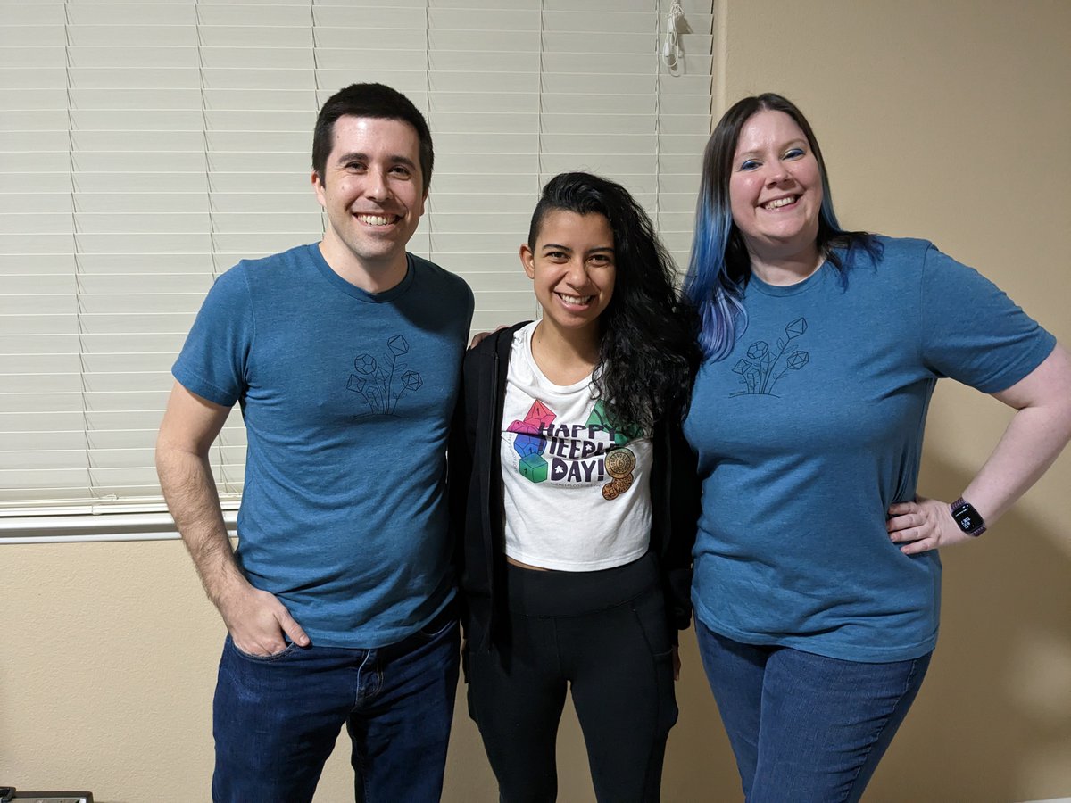 TheMeepsStore's tweet image. Thank you @alderac for hosting last night game night, and for having me. It was great finally to meet in person  and get to know new people #WeMakeFun 
The best surprise was to see our products being worn