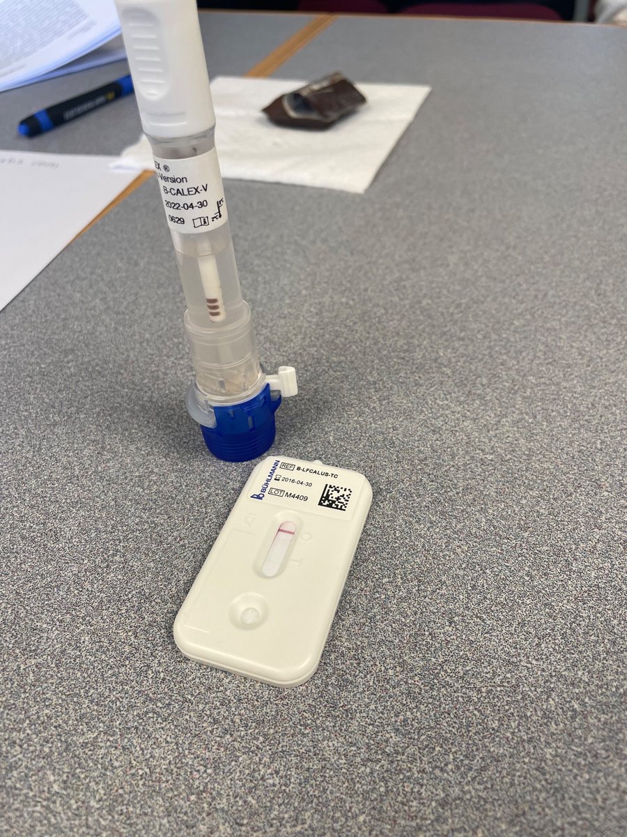 Is home fecal calprotectin in our #IBD future? Will be hoping for a single (control) line, with no color on the test line. Using all of our COVID testing skills.