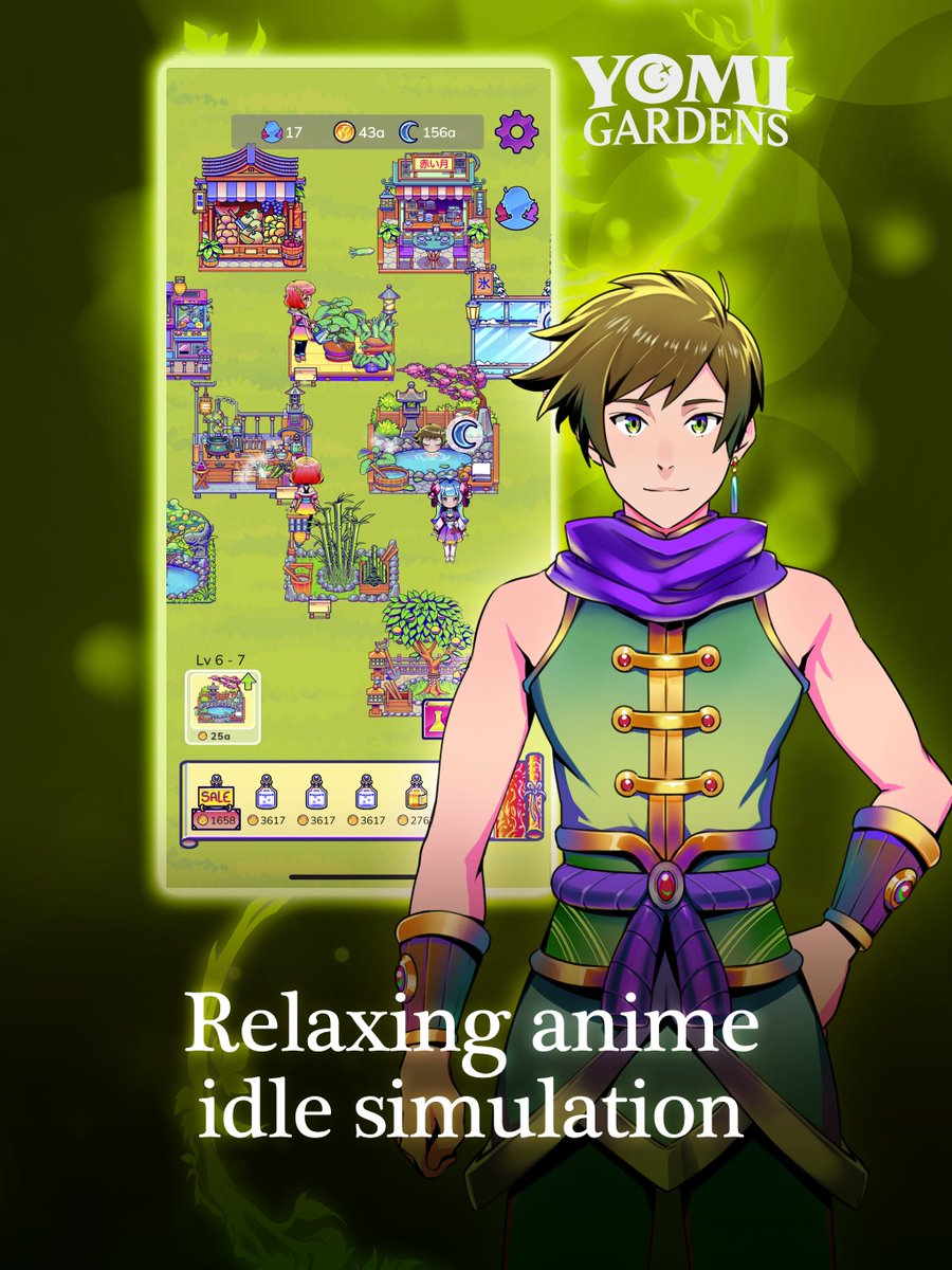 1/5 Relax in a beautiful anime world. This peaceful game features vibrant anime characters (that will be digital collectibles!) &amp; chill vibes. Perfect for decompressing from a tough day grinding on Discord, failed mint gas wars, &amp; market FUD.

Step into Yomi and explore more 🧵👇🏻