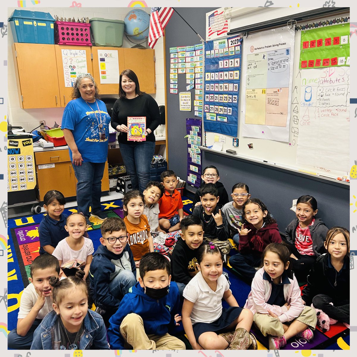 EISDMath's tweet photo. Honored to share MATH in a Read Aloud this morning to celebrate #ReadAcrossAmerica at @ROOSEVELTELEMS. Thank you for the invite. Kinder classes loved #TheGreedyTriangle! @mnavarro23_e @mcastillo94 @gzal57 @MarissaLiteracy https://t.co/5ATI9hVP0A