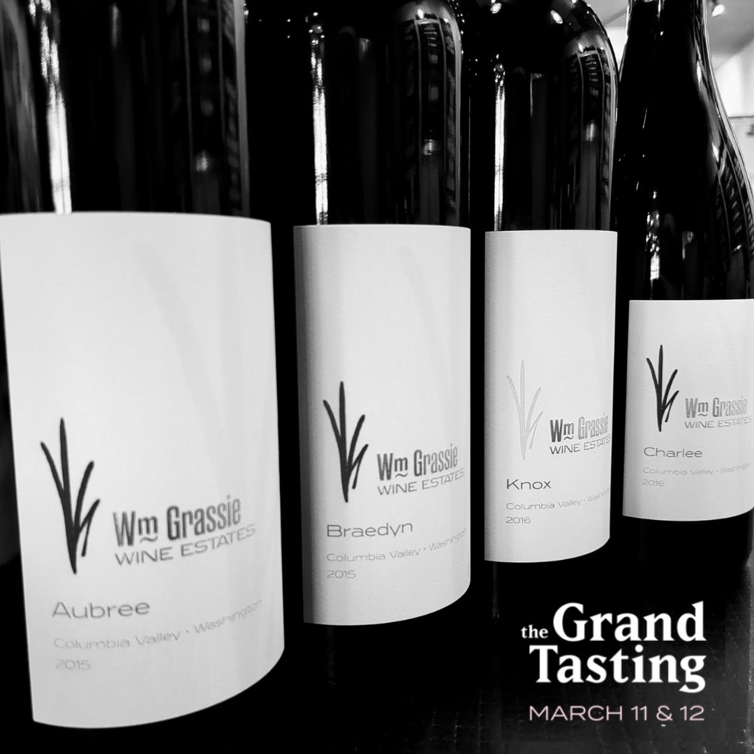 We've our lineup for The Grand Tasting ready to go -- and just might have a bonus pour at the table too!
Both tasting rooms are open today with Happy Hour at our Snoqualmie Ridge location, 3-7pm!  Let's get pouring!  🍷
#wmgrassiewine #tastewashington #winesthatdelight