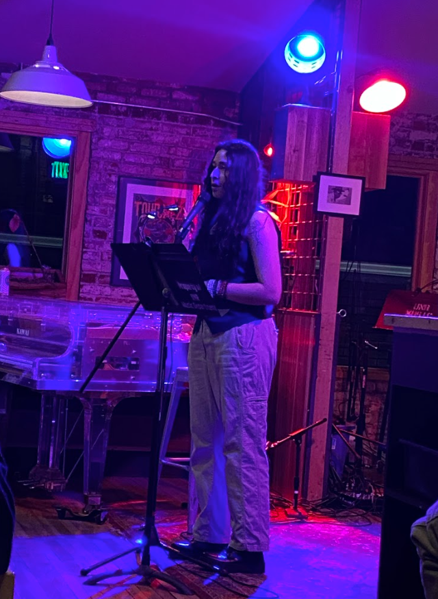 ReynoldsSandbox's tweet photo. Last night, the Brushfire Literature and Arts Journal @nevadabrushfire in collaboration with Campus Health and Wellness held their second #WolfSpeak Poetry Night on the second story of the Laughing Planet. Photos and reporting by @sydneypeerman https://t.co/EtY2bsEiDa