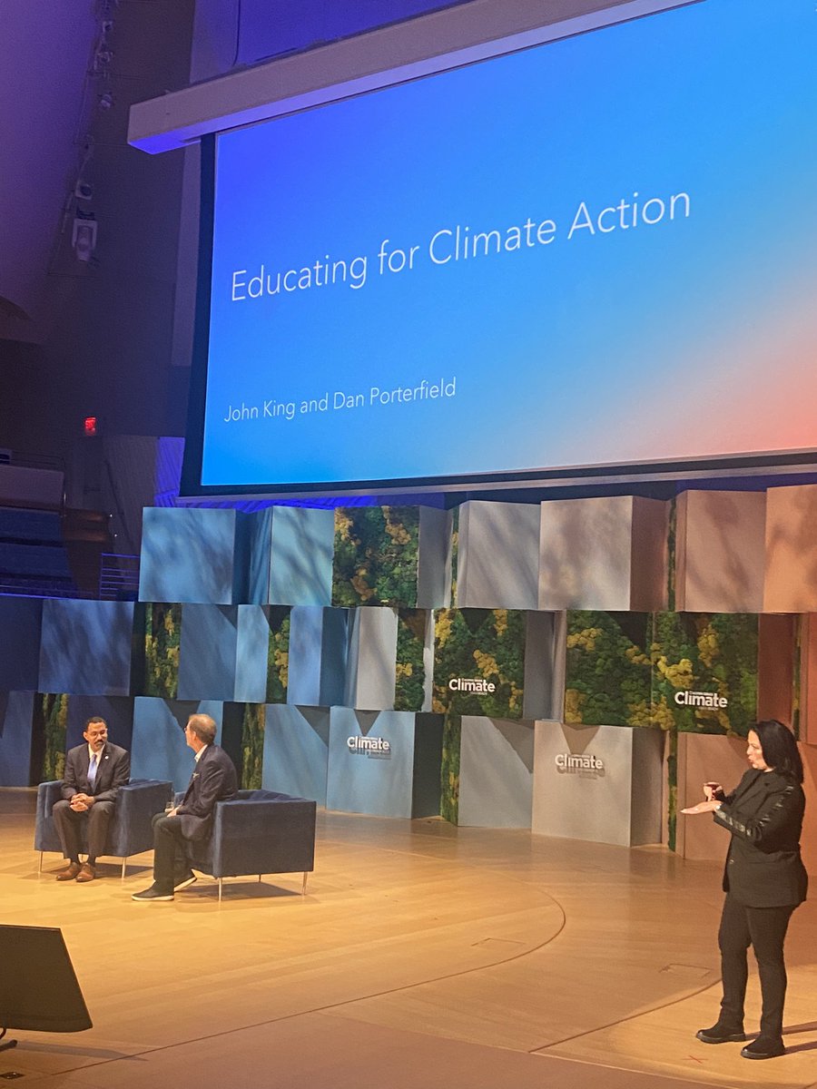 John King continues to inspire the nation with his vision for climate action on PreK12 and Higher Ed campuses! Grateful for his recognition of @pgcps leadership & action on a clean energy future!  #AspenIdeasClimate @JohnBKing 
@AspenIdeas @ThisIsPlanetEd @ClimateParentPG