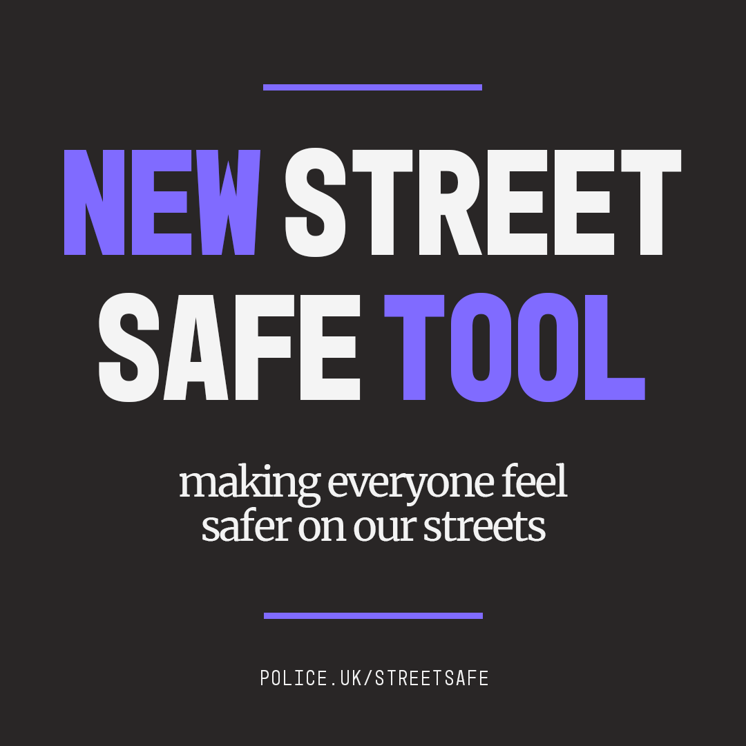 Street Safe can now be downloaded via Google Play and the App Store. Please download this to your phones police.uk/pu/notices/str…