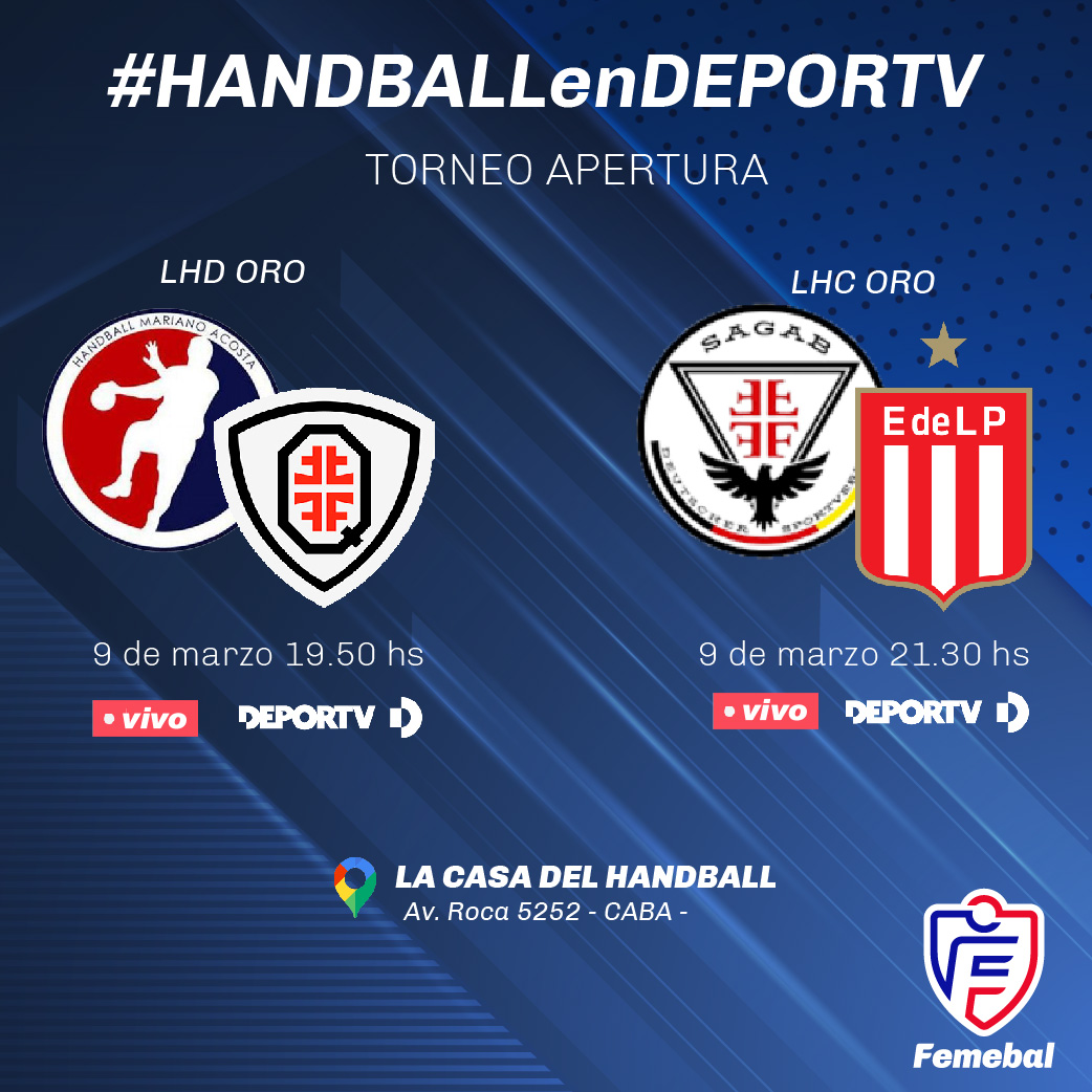 📺 ¡Arranca el Torneo Apertura!

🏟️ Mañana desde las 19.50 hs. los esperamos en La Casa del Handball para vivir el inicio del torneo.

🤾🏽‍♀️ Se enfrentan <a href="/MarianoAcostaBM/">BM Mariano Acosta</a> vs <a href="/AACF_Quilmes/">AACF Quilmes</a>. El alemán vuelve a la LHD luego de 6 años y quiere comenzar con el pie derecho.