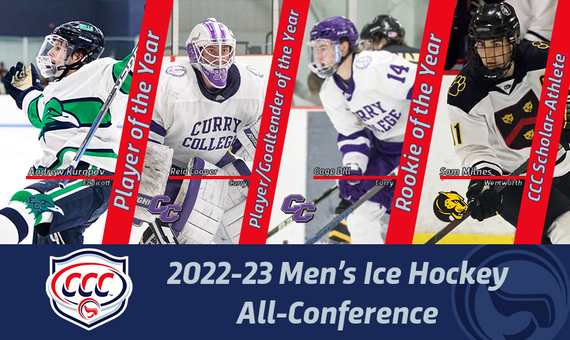 CNE_Sports's tweet photo. 🏒#CCCMIH was a gauntlet this year in part due to these student-athletes who were recognized as All-CCC honorees & major award winners.
Voting was conducted by the eight CCC Men's Ice Hockey head coaches at the end of the regular season.
READ: https://t.co/TcpFQHhXvh
#d3hky https://t.co/hTxfK1WfwM