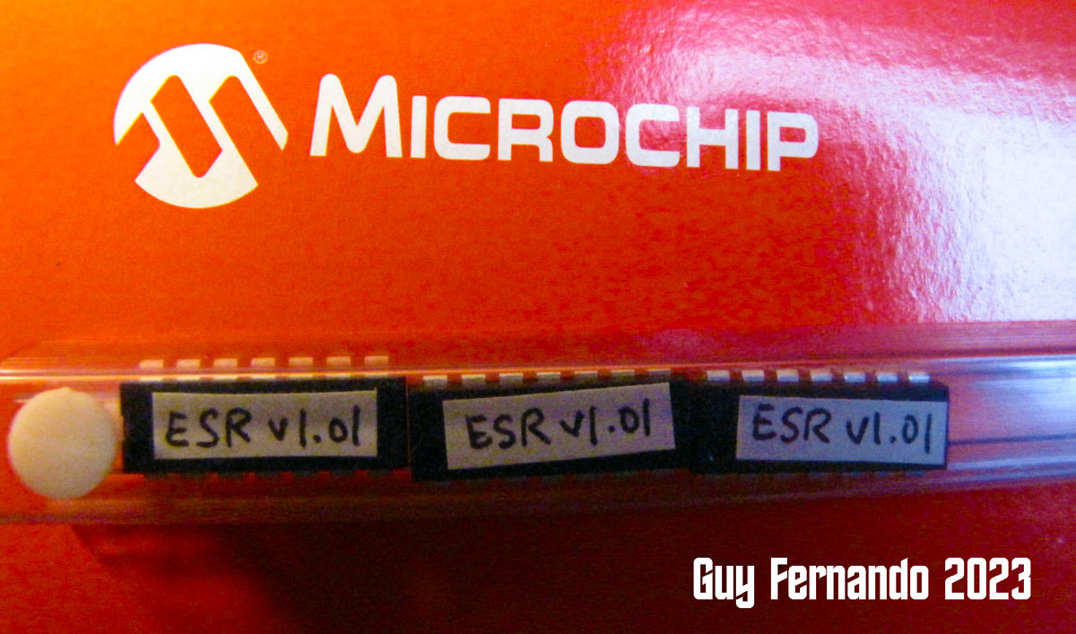 Flashed a few more ICs for the Digital ESR Meter.
#Electronics #ESR #TestEquipment #TestGear

i4cy.com/m0oox/esrmeter/