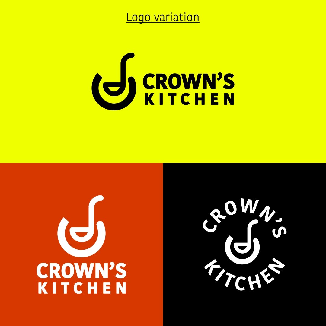 Logo design for crown's kitchen

Brand initial Letter C + pot spoon 🔥
#Foodies #kitchen #GraphicDesigner #brandidentity #brandidentitydesigner #Logo #Logodesigner #logodesigns #branding