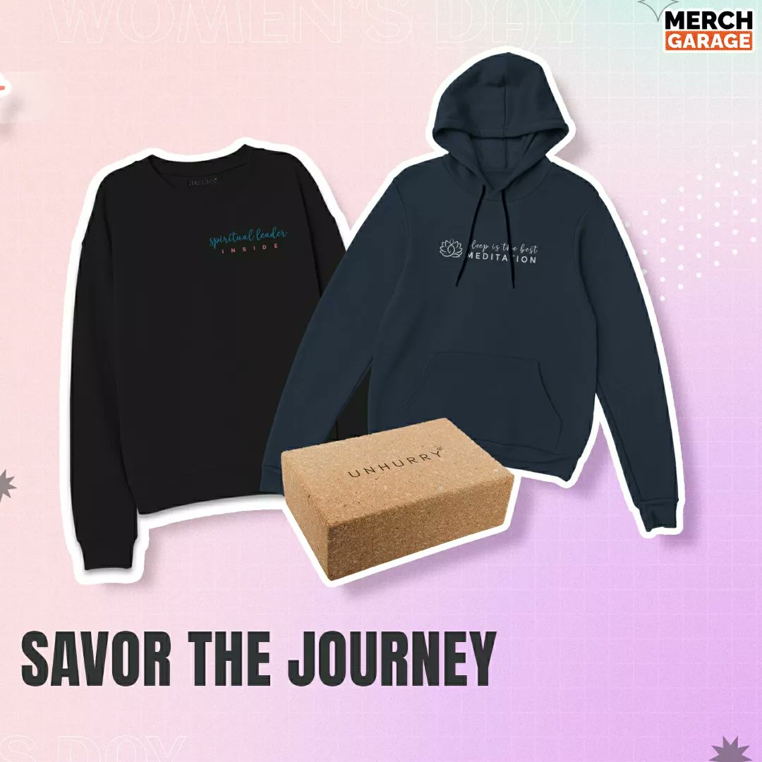 Take a moment to breathe and celebrate Women's Day with @unhurry's Merch. 

Shop now at our online store MerchGarage.com and treat yourself to some much-needed self-care.

#WomensDay #WomensDaySpecial #Unhurry #AmazingDiscounts #Merchandise #MerchGarage