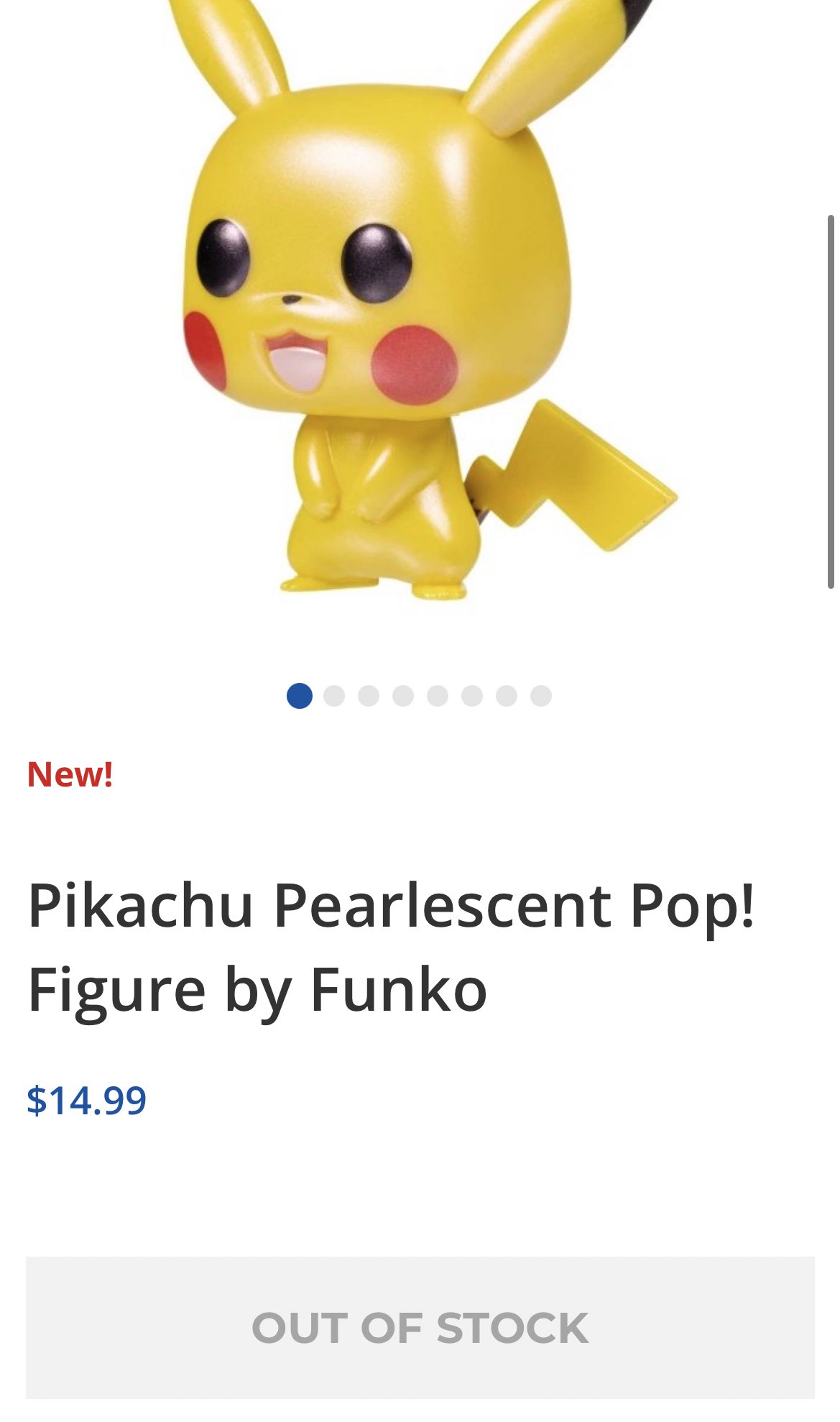 Pikachu Pearlescent Pop! Figure by Funko