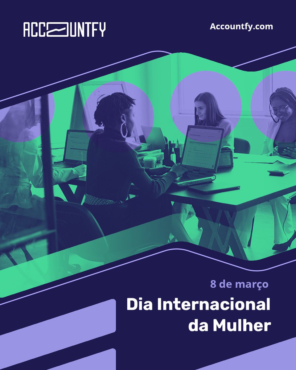 accountfy's tweet photo. Hoje celebramos as conquistas de todas as mulheres e, em especial, das accountfyers que tornam possível a transformação digital das áreas financeiras.
Por sinal, a área financeira é um ambiente cheio de desafios para as mulheres: https://t.co/DqlG8Tws5G https://t.co/bdXNE1HagI